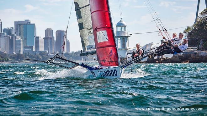 Yandoo head past Bradleys Head © Beth Morley / www.sportsailingphotography.com